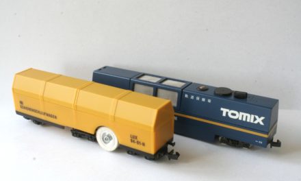 Wagon nettoyeur: Tomix et LUX Modellbau