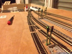 My N-scale layout - Station signals