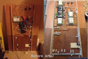 My N-scale layout - Improved cabling under a module