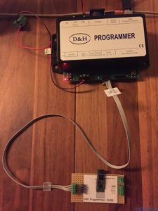 Custom board, loading sounds into a SD18A sound decoder.