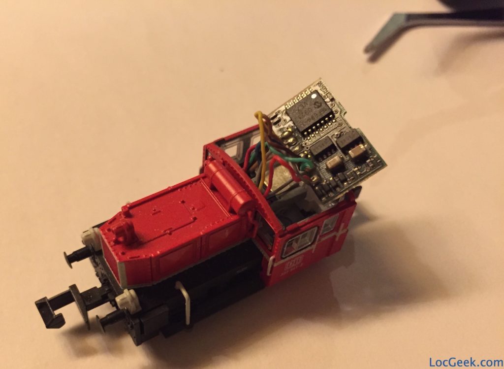 Minitrix Köf II updated with DH06A decoder | LocGeek