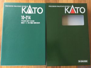 Kato 10214 N scale storage box opened