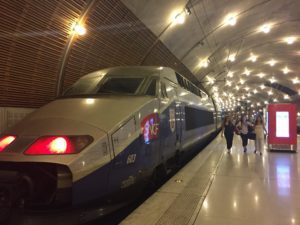 TGV en gare de Monaco