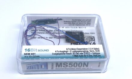 Zimo MS500, le plus petit décodeur sonore N du monde
