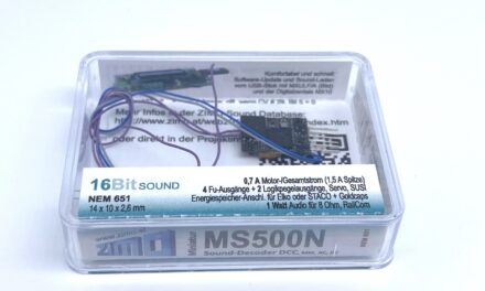 Zimo MS500, the smallest N scale sound decoder ever